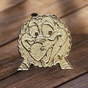 Disney Park Hidden Icon Figment Dragon Silver Trading Pin Mickey Mouse Authentic